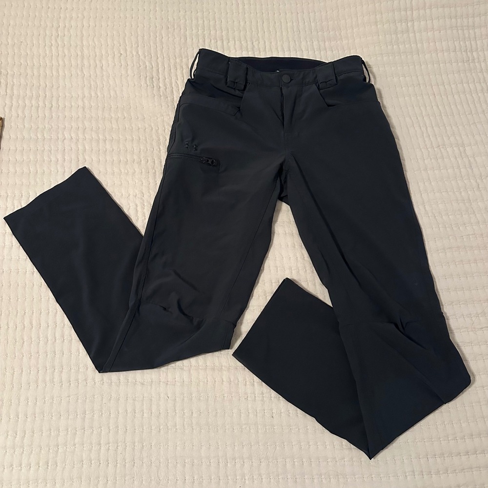 Under Armour Tactical Hiking Pants Womens 29x31 Black Excellent Straight Leg